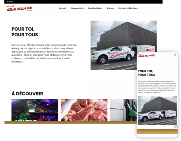 capture écran du site marche-gaillard.ch