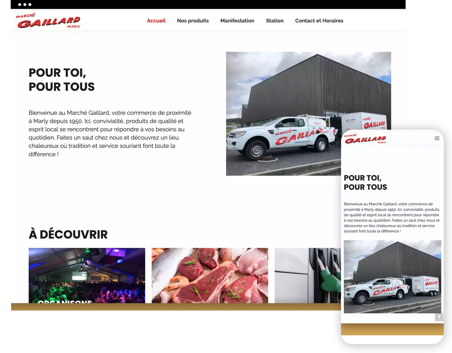 capture écran du site marche-gaillard.ch